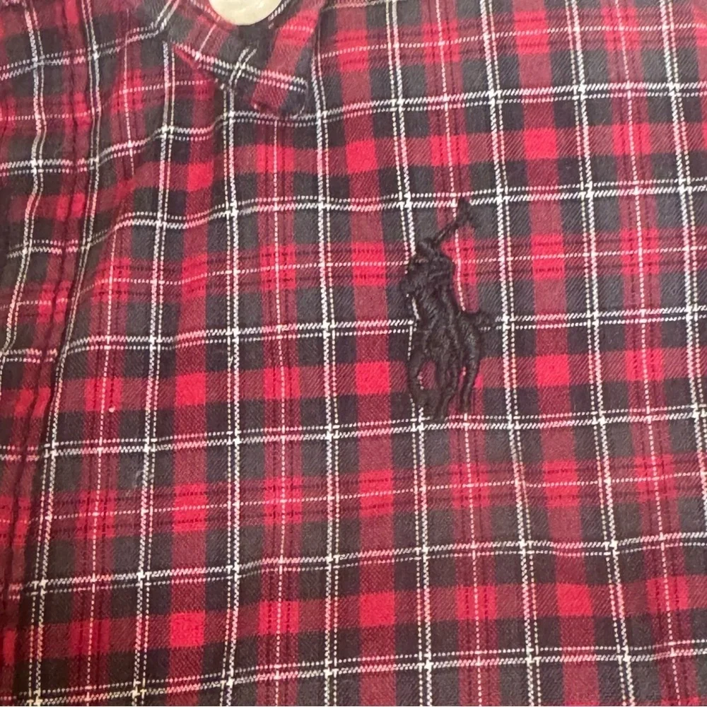 Polo Ralph Lauren Kensington Red Plaid Cotton Poplin Romper